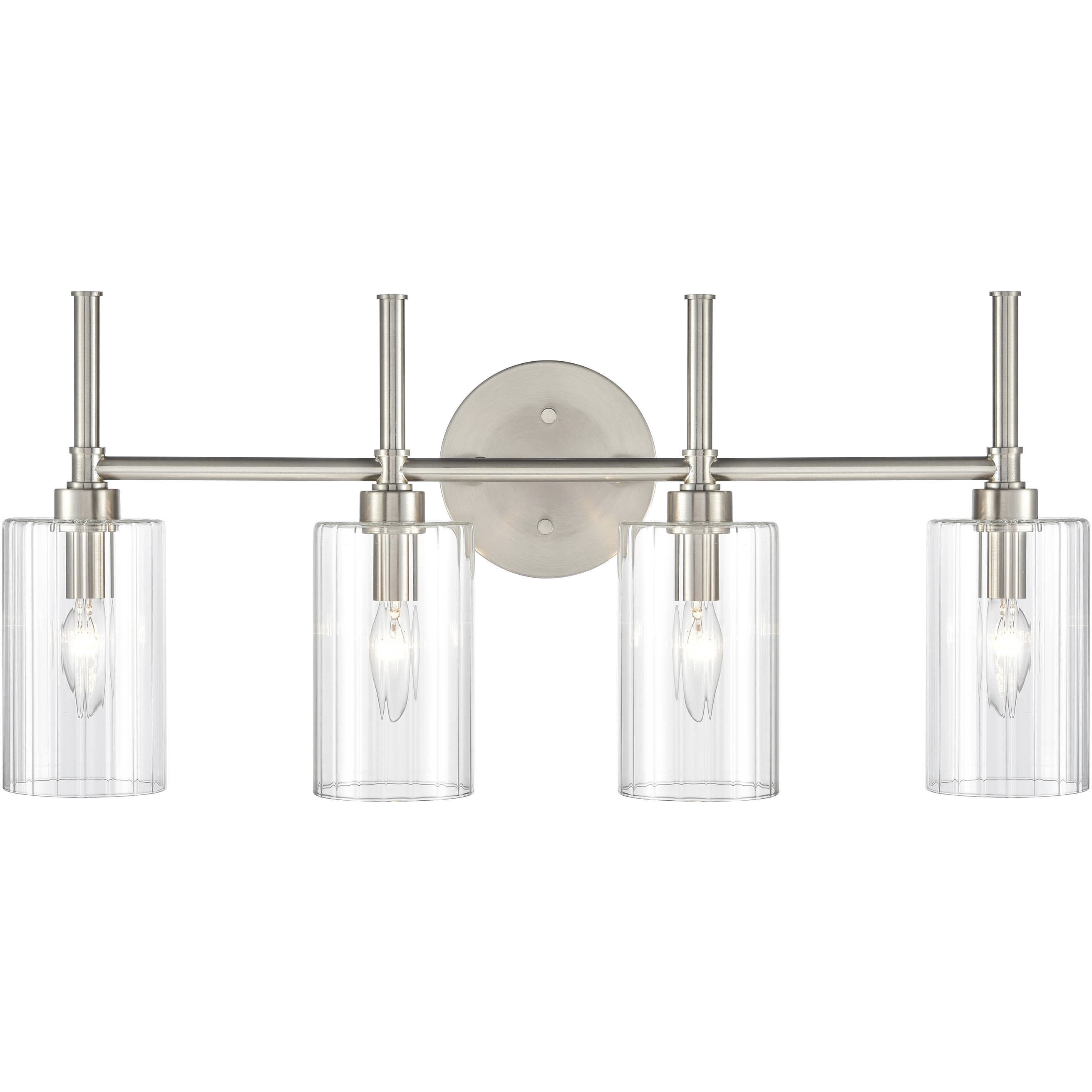 Chastine 4 Light 25.5 inch Brushed Nickel Bathroom Vanity Light Wall Light